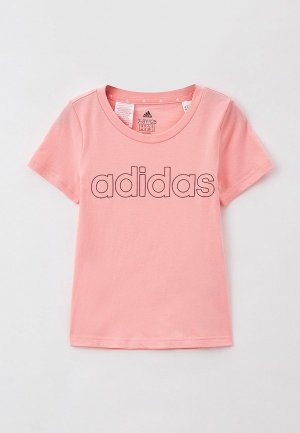 Футболка adidas G LIN T. Цвет: розовый