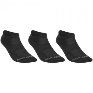 Носки для тенниса с низкой манжетой RS 500 черные 3 пары ARTENGO Х EU35/38 Decathlon. Цвет: черный