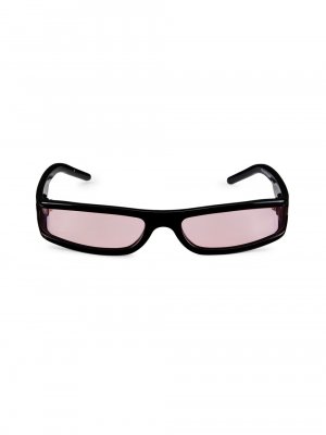 Тонкие солнцезащитные очки 60 мм , черный Rick Owens