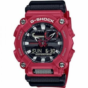 Наручные часы G-Shock GA-900-4A, красный, черный CASIO. Цвет: красный/черный