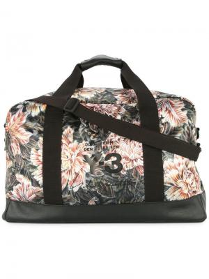 Дорожная сумка с цветочным принтом Y-3. Цвет: разноцветный