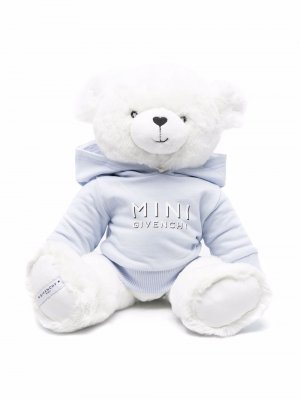 Мягкая игрушка медведь с логотипом Givenchy Kids. Цвет: белый