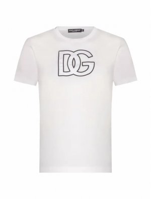 Хлопковая футболка с принтом Dolce&Gabbana (D&G)