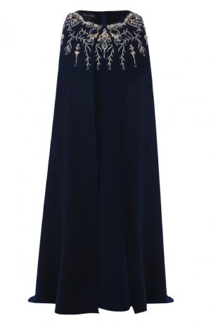 Платье-туника Oscar de la Renta. Цвет: темно-синий