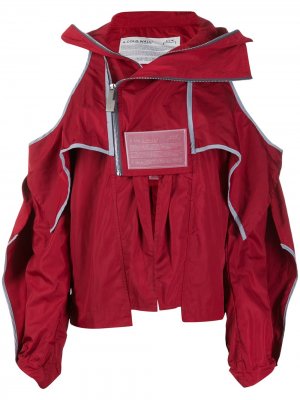 Куртка с вырезами на плечах A-COLD-WALL*. Цвет: красный