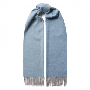 Кашемировый шарф Andrea Campagna. Цвет: синий