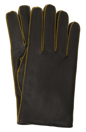 Кожаные перчатки Moorer. Цвет: чёрный
