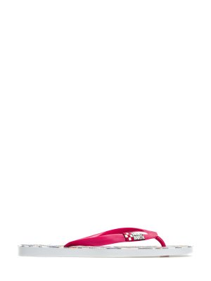Пляжные шлепанцы Alma с логотипом и принтом MC2 SAINT BARTH. Цвет: розовый