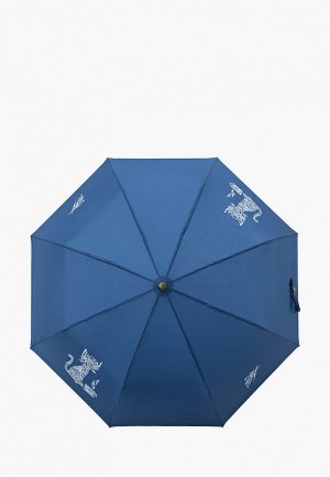 Зонт складной Flioraj. Цвет: синий