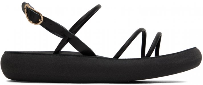 Черные комфортные сандалии Taxidi , цвет Black Ancient Greek Sandals