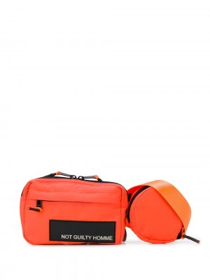 Поясная сумка в утилитарном стиле Not Guilty Homme. Цвет: оранжевый