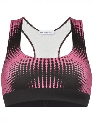 Geometric-print sports bra Paco Rabanne. Цвет: розовый