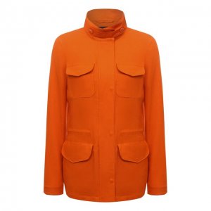 Льняная куртка Loro Piana. Цвет: оранжевый