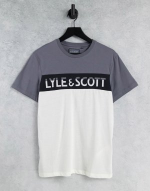 Серая футболка с логотипом -Серый Lyle & Scott