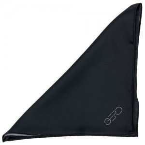 Платок Royal Black silk 63,5х63,5 ROUTEMARK. Цвет: черный