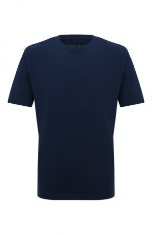 Хлопковая футболка Circolo 1901. Цвет: синий