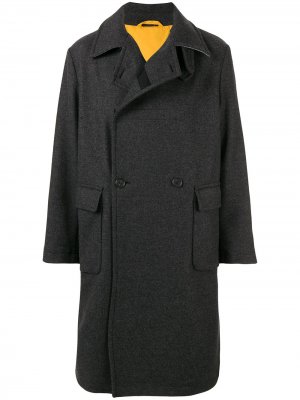Двубортное пальто Stella McCartney. Цвет: серый