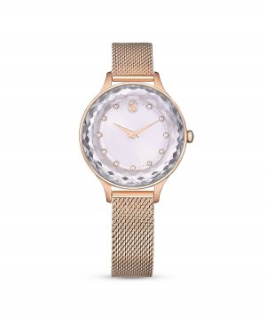 Женские кварцевые часы Octea Nova из металла цвета розового золота, швейцарское производство, 33 мм , розовый Swarovski