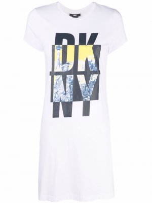 Туника NYC с логотипом DKNY. Цвет: белый