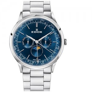 Наручные часы Les Bemonts 40101 3M BUIN Edox. Цвет: синий