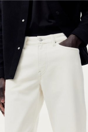 Прямые обычные джинсы , белый H&M