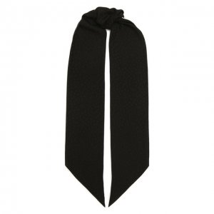 Шелковый шарф Saint Laurent. Цвет: чёрный