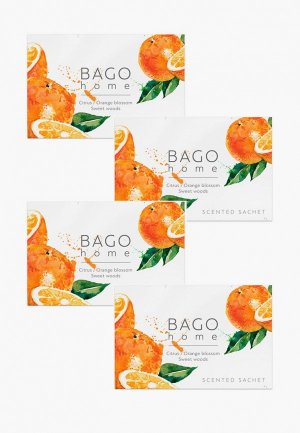 Набор ароматический Bago Home 4 шт. Сочный апельсин. Цвет: оранжевый