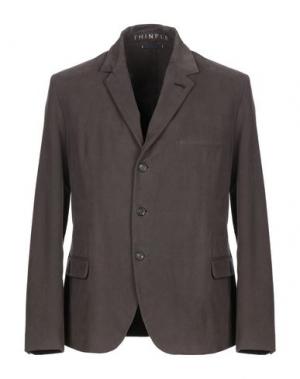 Пиджак THINPLE. Цвет: свинцово-серый