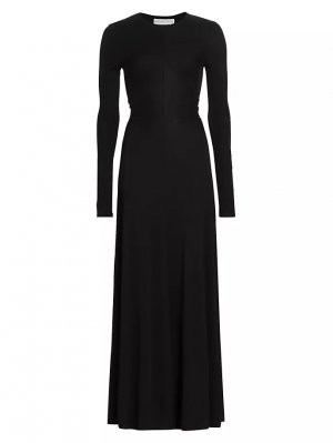 Платье макси из джерси с открытой спиной , черный Proenza Schouler White Label