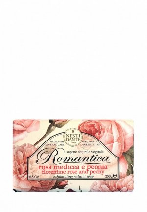 Мыло Nesti Dante Florentine rose and peony/Флорентийская роза и пион 250 г. Цвет: белый