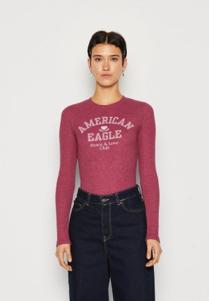 Футболка с длинным рукавом THERMAL CREW NECK , красная American Eagle