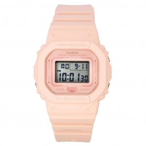 Кварцевые женские часы G-Shock Digital персикового цвета с ремешком из смолы GMD-S5600BA-4 200M Casio