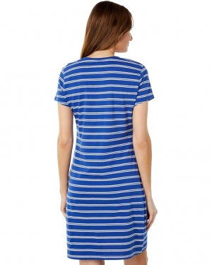 Платье U.S. POLO ASSN. V-Neck Stripe Dress, цвет Blue Raft