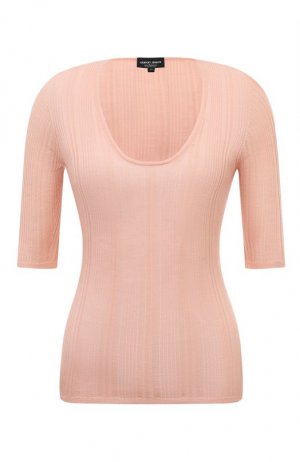 Кашемировый пуловер Giorgio Armani. Цвет: розовый