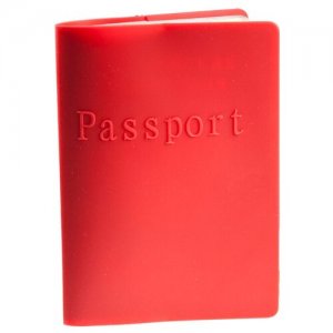 Обложка для паспорта силиконовая, красная Partner. Цвет: красный