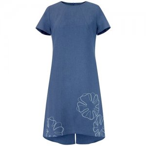 Летнее платье 1863ЛП, размер 48-164 Mila Bezgerts. Цвет: голубой