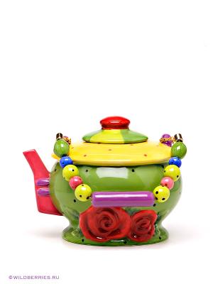 Заварочный чайник Pavone. Цвет: зеленый, желтый, красный