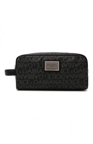 Текстильный несессер Dolce & Gabbana. Цвет: серый