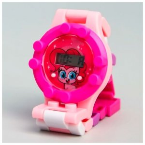 Наручные часы Сима-ленд, розовый, синий, синий Hasbro. Цвет: розовый