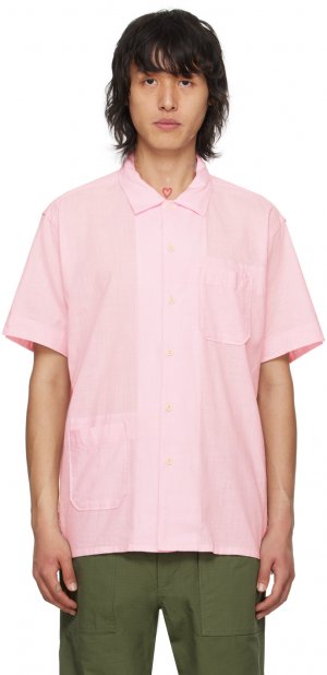 Розовая рубашка с накладным карманом Engineered Garments