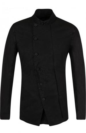 Однобортный хлопковый пиджак Masnada. Цвет: черный