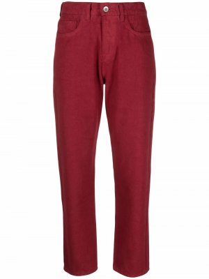 Укороченные джинсы Tearaway YMC. Цвет: красный