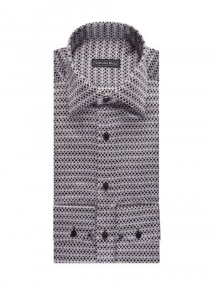 Шелковая классическая рубашка ручной работы , серый Stefano Ricci