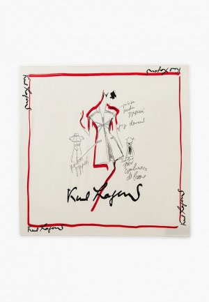 Платок Karl Lagerfeld. Цвет: бежевый