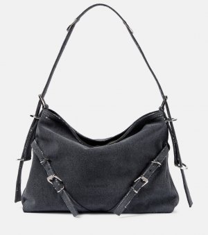 Джинсовая сумка через плечо voyou среднего размера , черный Givenchy