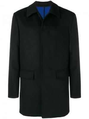 Single-breasted fitted coat Paolo Pecora. Цвет: черный
