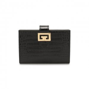 Кожаный футляр для кредитных карт GV3 Givenchy. Цвет: чёрный