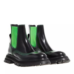 Кроссовки boots leather black/acid Alexander Mcqueen, черный McQueen