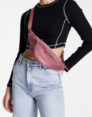 Розовато-лиловая сумка-кошелек на пояс -Розовый цвет ASOS DESIGN
