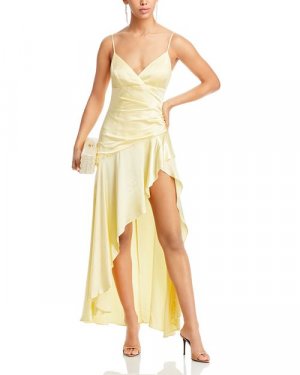 Платье Sorella с высоким низким вырезом , цвет Yellow Bardot